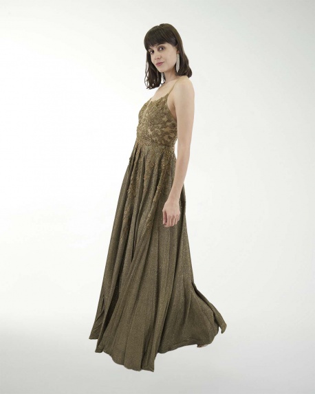 VESTIDO PR GRAN GALA CON BRILLO