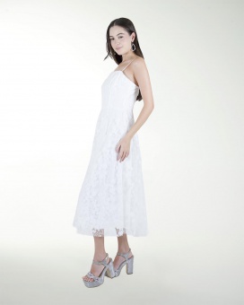 VESTIDO CC BLA LARGO MIDI