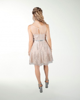 VESTIDO CC CON TRANSPARENCIA