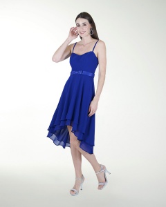 VESTIDO CC A DESNIVEL CON MOÃO