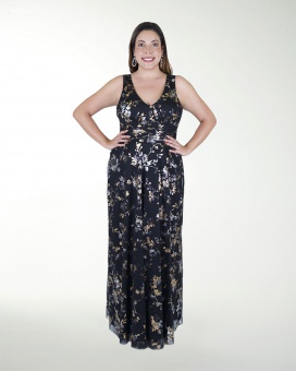 VESTIDO TE ESCOTE EN V