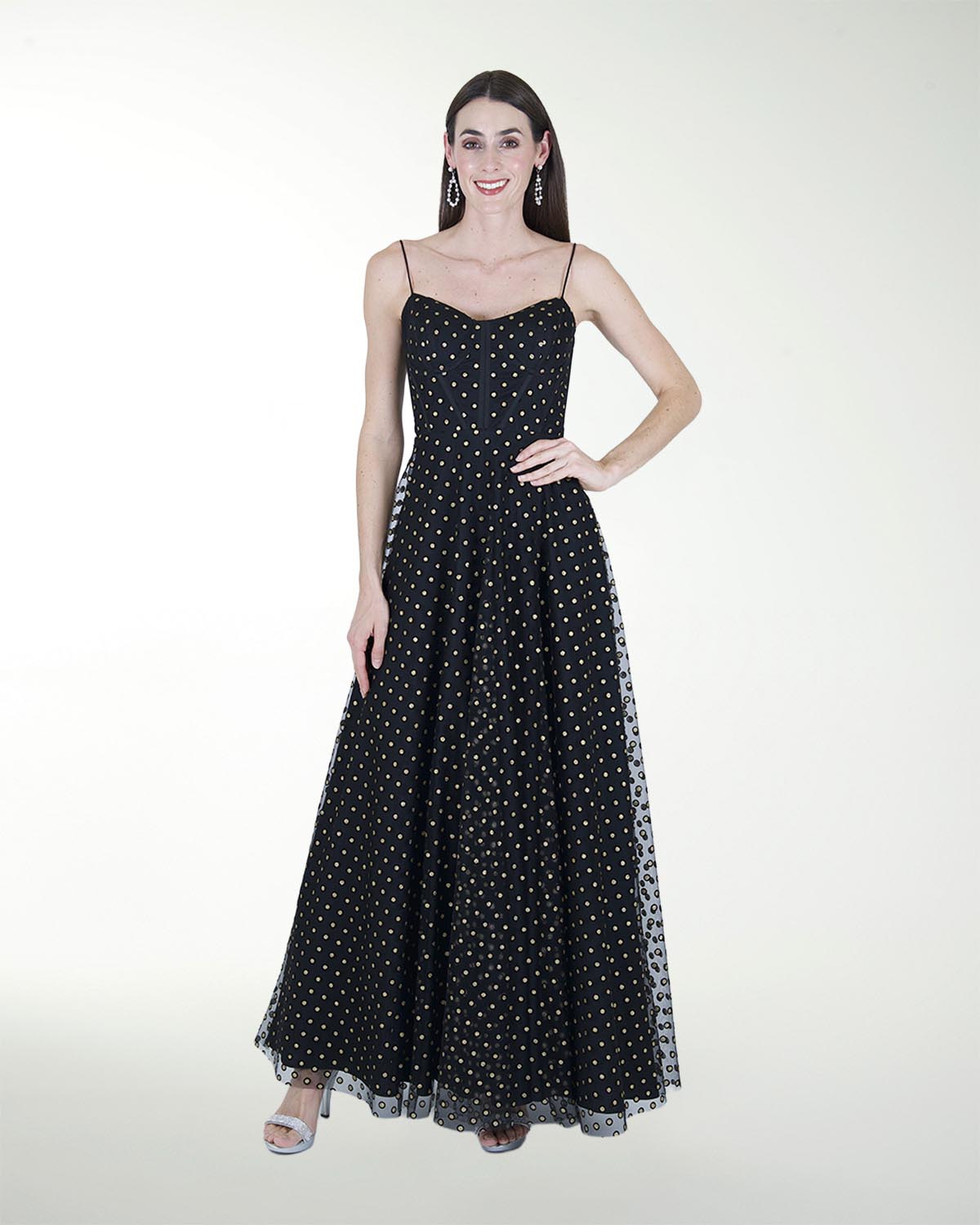 VESTIDO CL CORSET FALDA SEMICIRCULAR