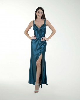 VESTIDO CL CORSET CON DRAPEADO