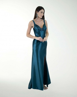 VESTIDO CL CORSET CON DRAPEADO