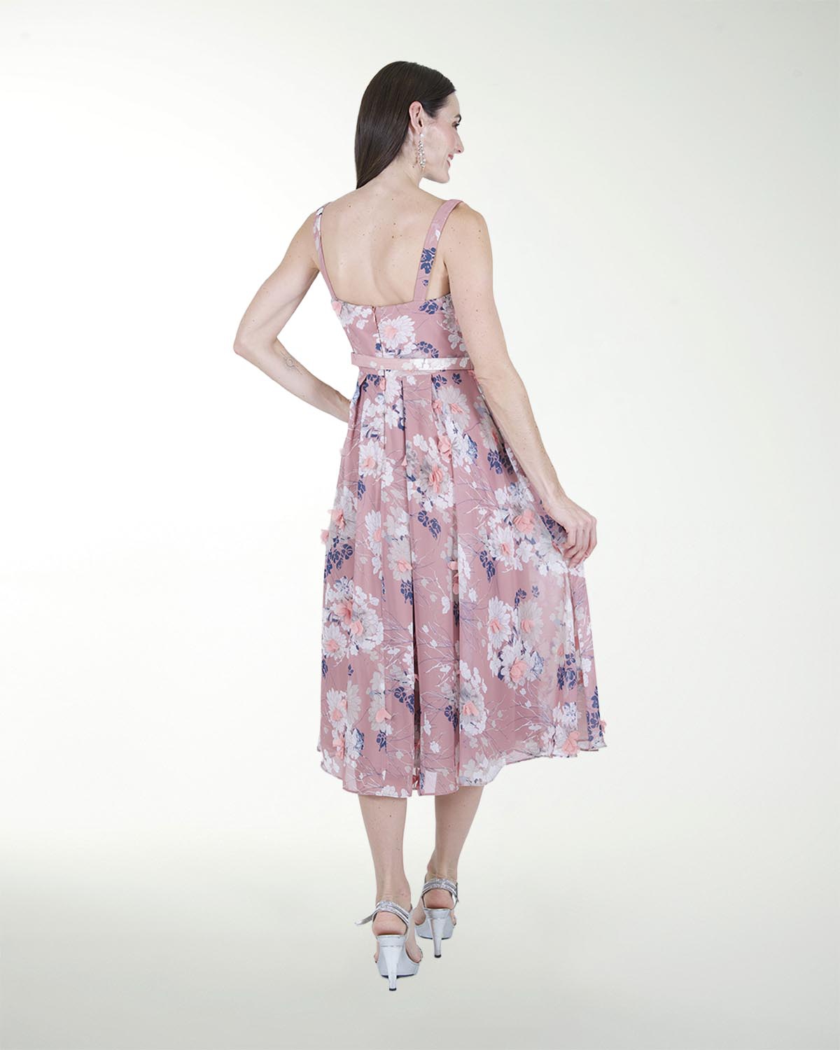 VESTIDO DA ESTAMPADO CON TABLONES