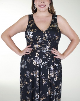 VESTIDO TE ESCOTE EN V