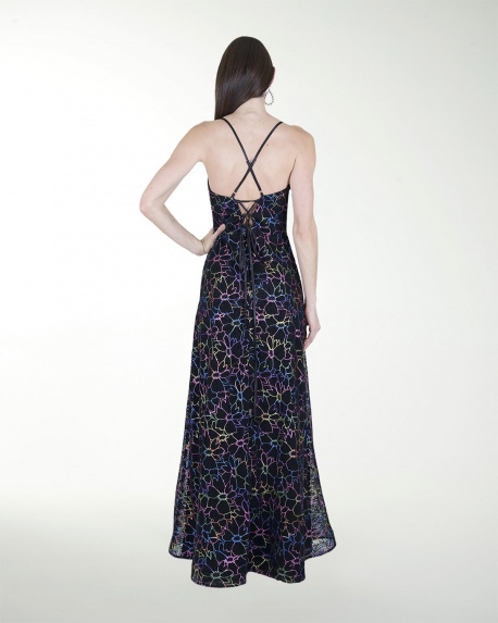 VESTIDO CL CORSET CON ABERTURA