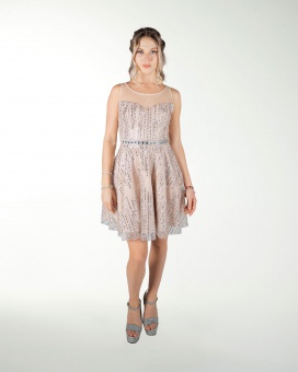 VESTIDO CC CON TRANSPARENCIA