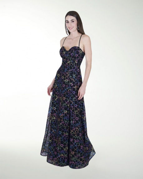 VESTIDO CL CORSET CON ABERTURA