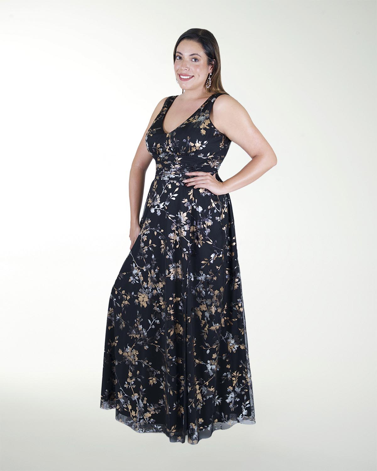 VESTIDO TE ESCOTE EN V