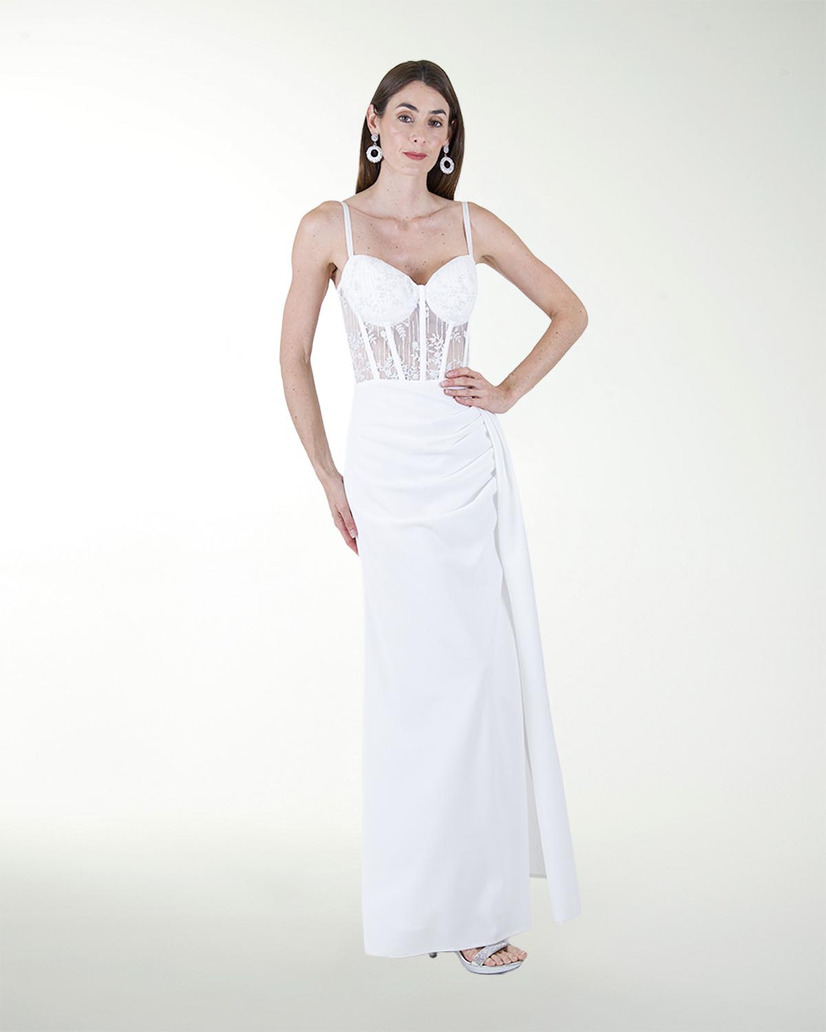 VESTIDO CL BLA TIPO CORSET