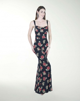 VESTIDO CL ESTAMPADO ESCOTE EN ESPALDA