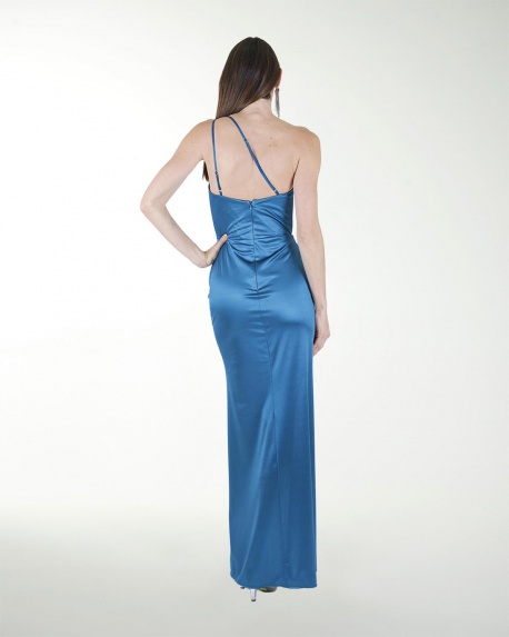 VESTIDO CL DRAPEADO DE UN TIRANTE