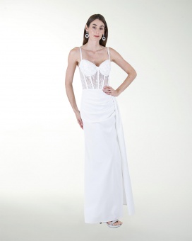 VESTIDO CL BLA TIPO CORSET