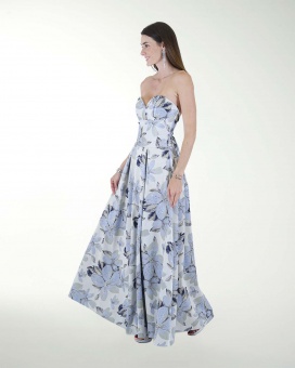 VESTIDO CL STRAPLESS CORTE PRINCESA