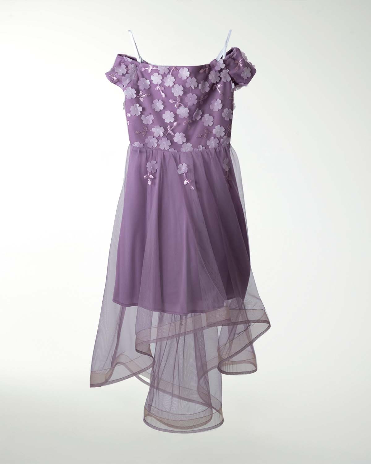 VESTIDO NI 12 14 16 CON CAUDA