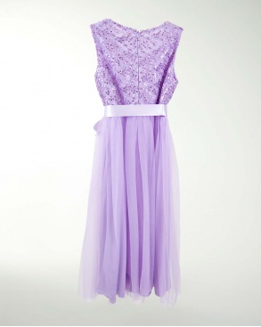 VESTIDO NIÑA BORDADO LENTEJUELA RECTO