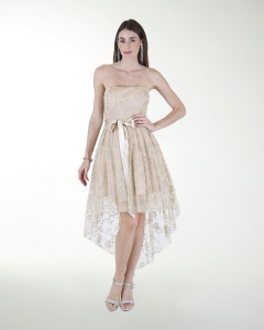 VESTIDO CC IMPERIAL GLITER LARGO IRREGULAR