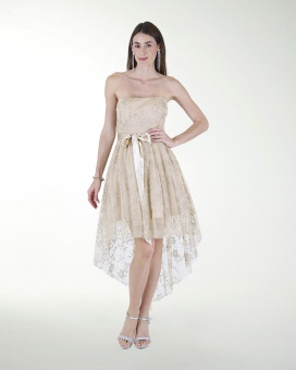 VESTIDO CC IMPERIAL GLITER LARGO IRREGULAR