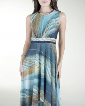 VESTIDO DA CON FALDA ASIMETRICA