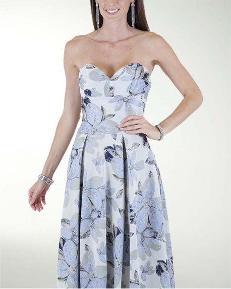 VESTIDO CL STRAPLESS CORTE PRINCESA