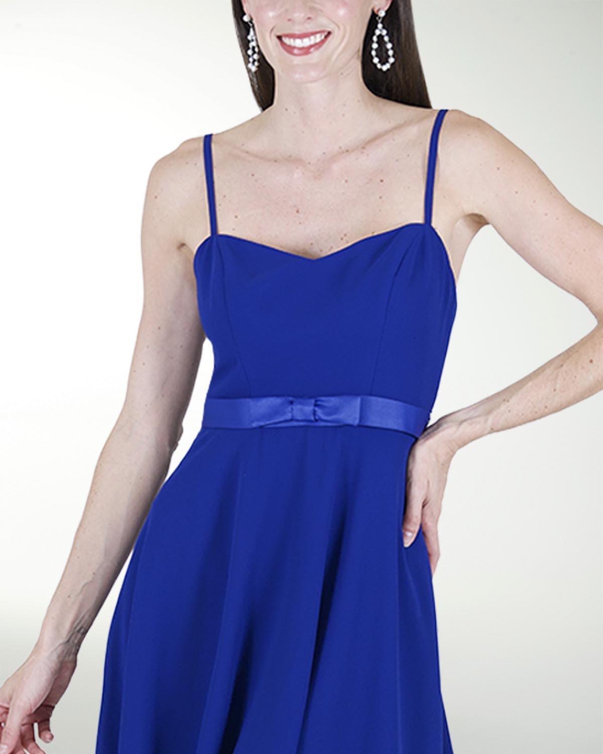 VESTIDO CC A DESNIVEL CON MOÃO