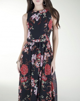 VESTIDO DA CON PLISADO EN LA FALDA