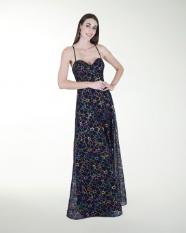 VESTIDO CL CORSET CON ABERTURA