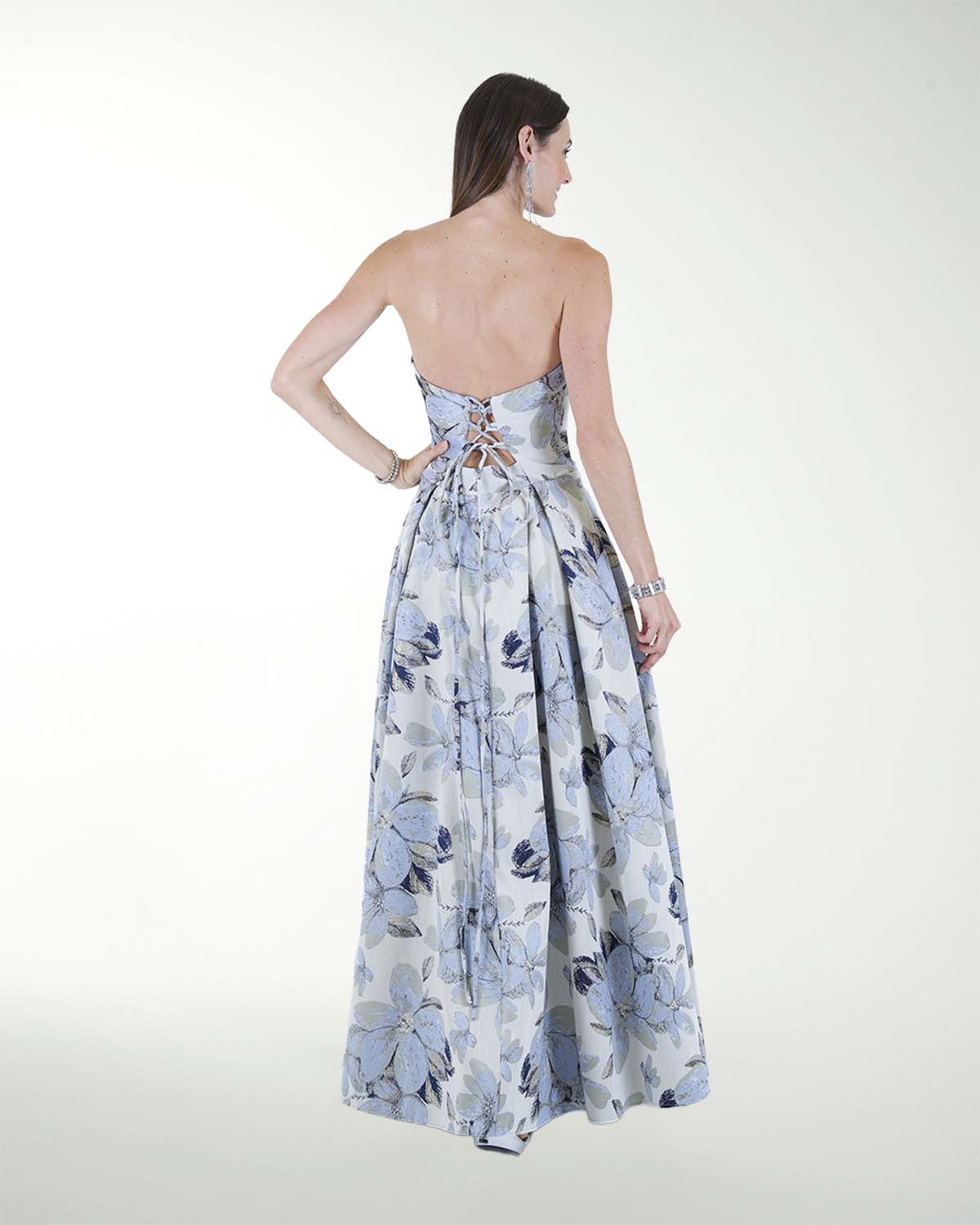 VESTIDO CL STRAPLESS CORTE PRINCESA