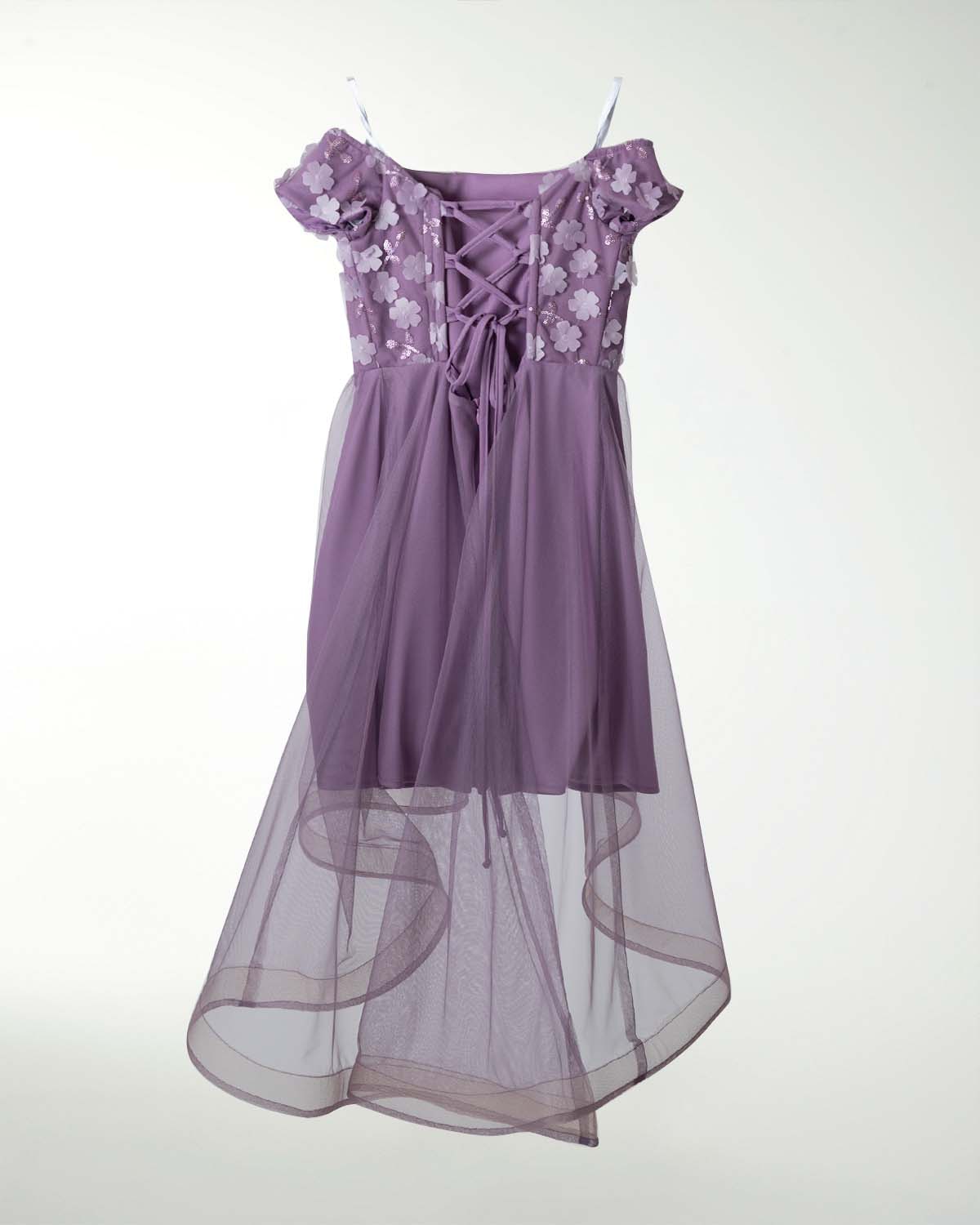 VESTIDO NI 12 14 16 CON CAUDA