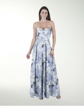 VESTIDO CL STRAPLESS CORTE PRINCESA