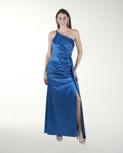 VESTIDO CL WARP DE UN HOMBRO DRAPEADO