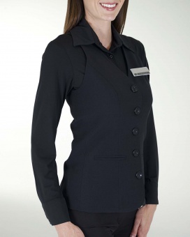 CHALECO CON DOS VIVOS Y AJUSTE EN LA ESPALDA