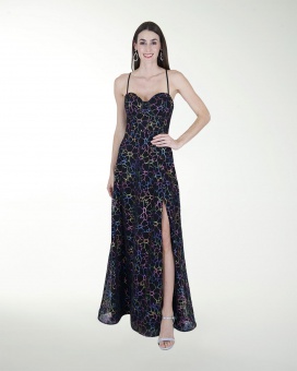 VESTIDO CL CORSET CON ABERTURA