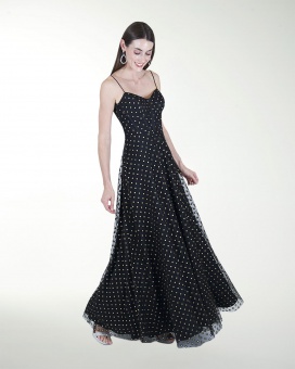 VESTIDO CL CORSET FALDA SEMICIRCULAR