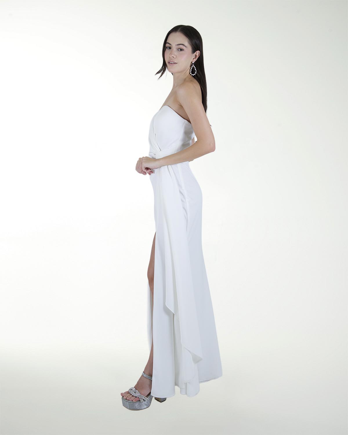 VESTIDO CL BLA DE UN HOMBRO