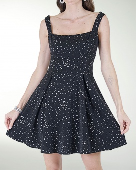 VESTIDO DA  CIRCULAR ESCOTE CUADRADO