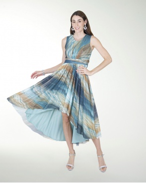 VESTIDO CASUAL CON FALDA ASIMETRICA