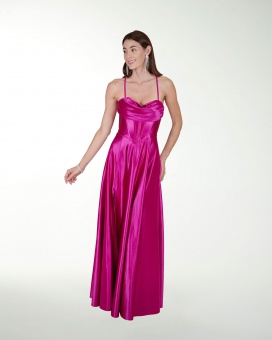 VESTIDO CL WARP TIPO CORSET CON DRAPEADO