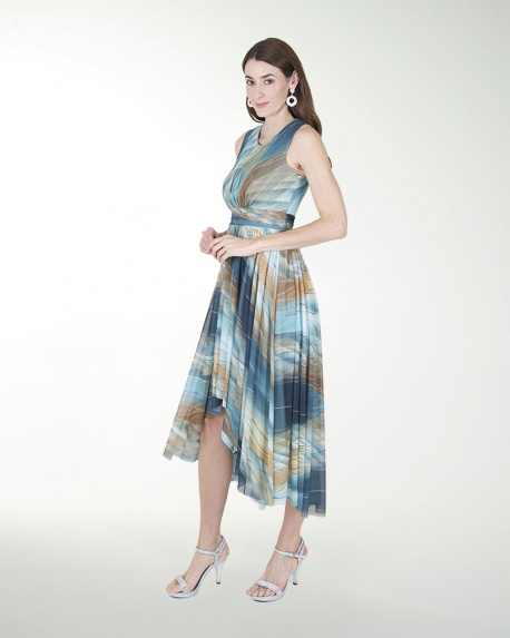 VESTIDO DA CON FALDA ASIMETRICA