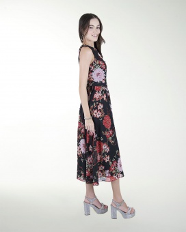 VESTIDO DA CON PLISADO EN LA FALDA