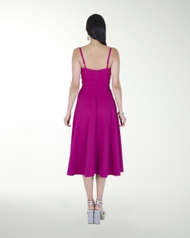 VESTIDO CA BARBIE LISO MIDI