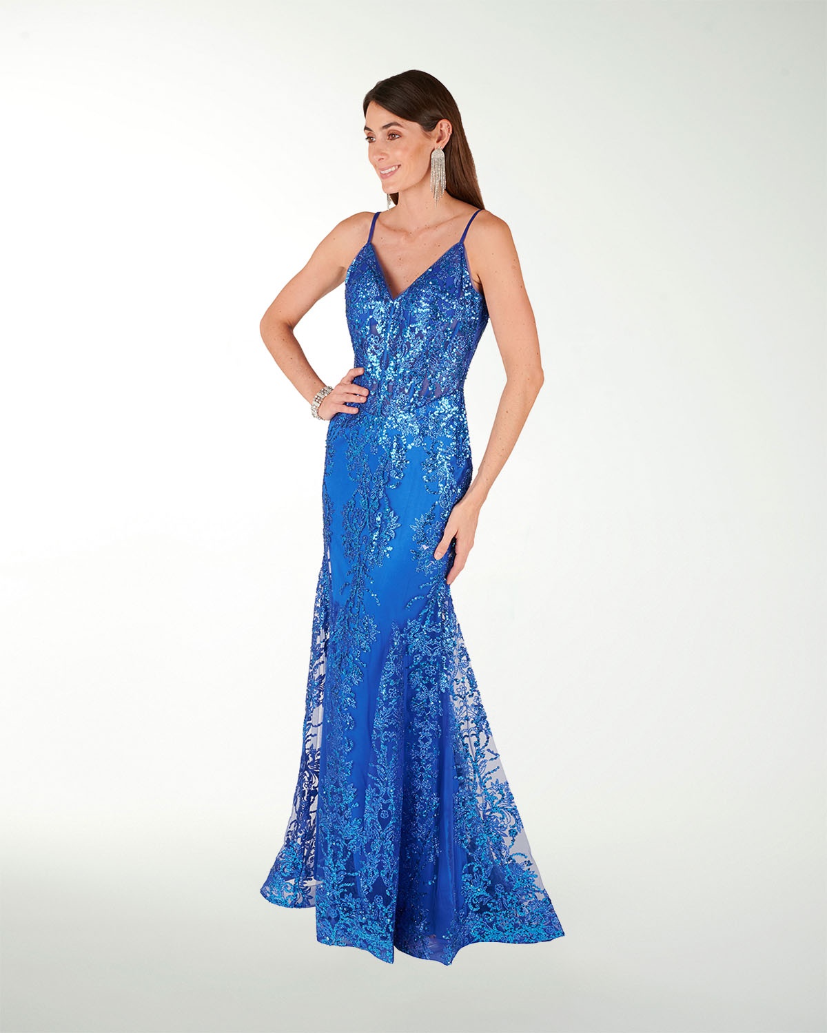 VESTIDO CL PREMIUM CON DETALLES DE APLICACION