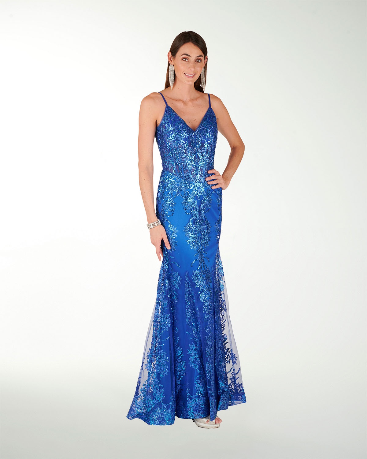 VESTIDO CL PREMIUM CON DETALLES DE APLICACION