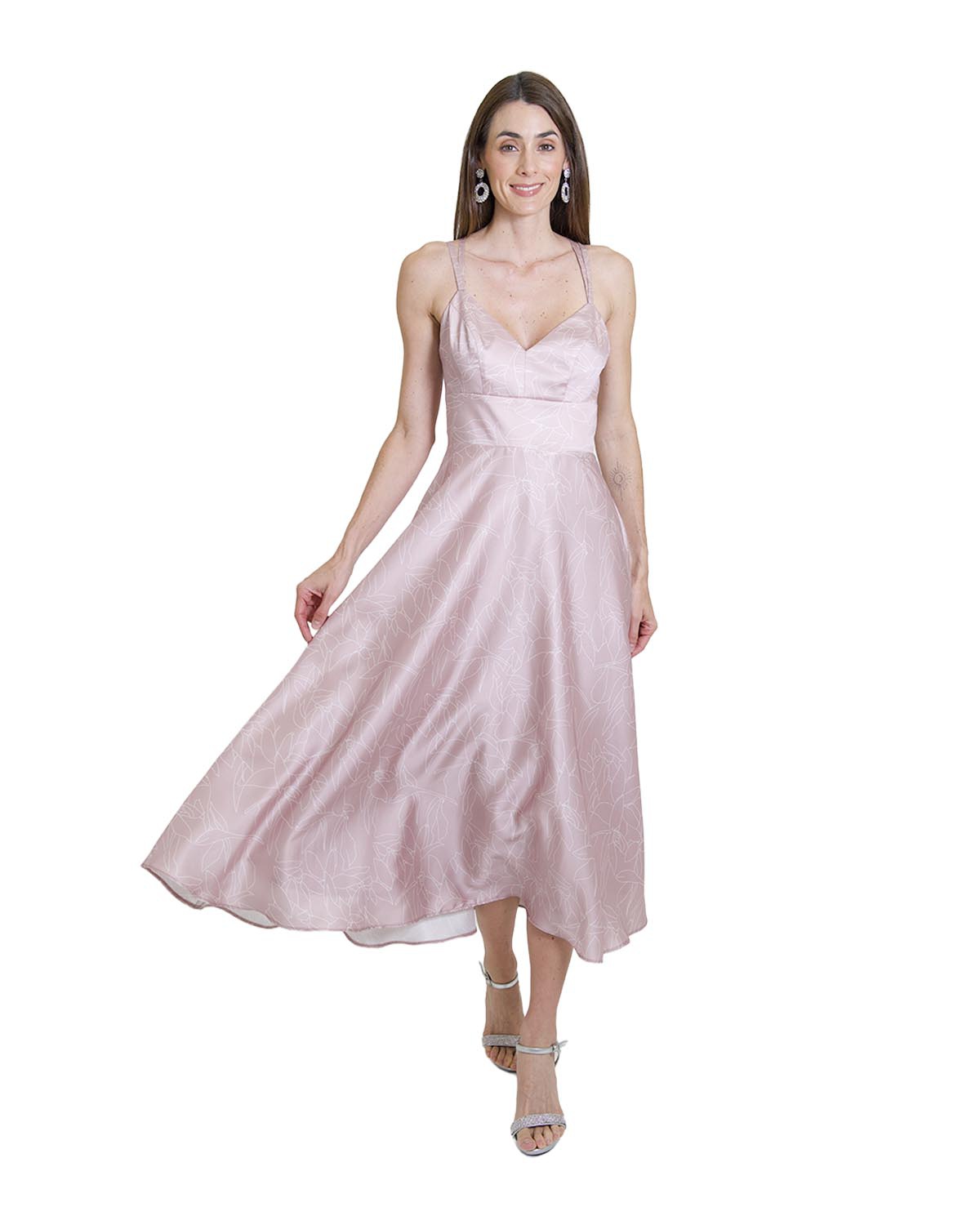 VESTIDO DA ESCOTE EN LA ESPALDA