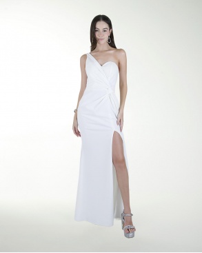 VESTIDO CL BLANCO DE UN HOMBRO