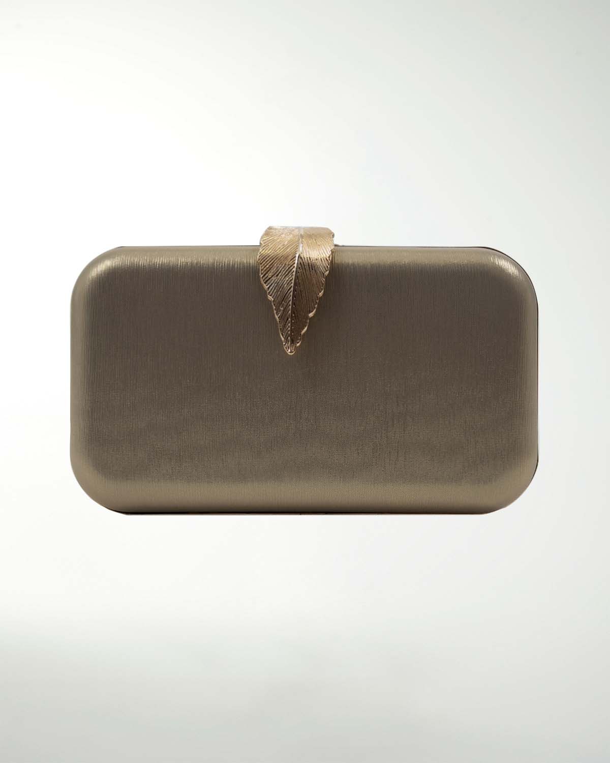 BOLSA DE FIESTA CON DECORADO DE HOJA