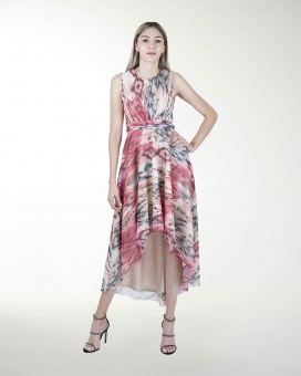 VESTIDO  DA CON FALDA ASIMETRICA