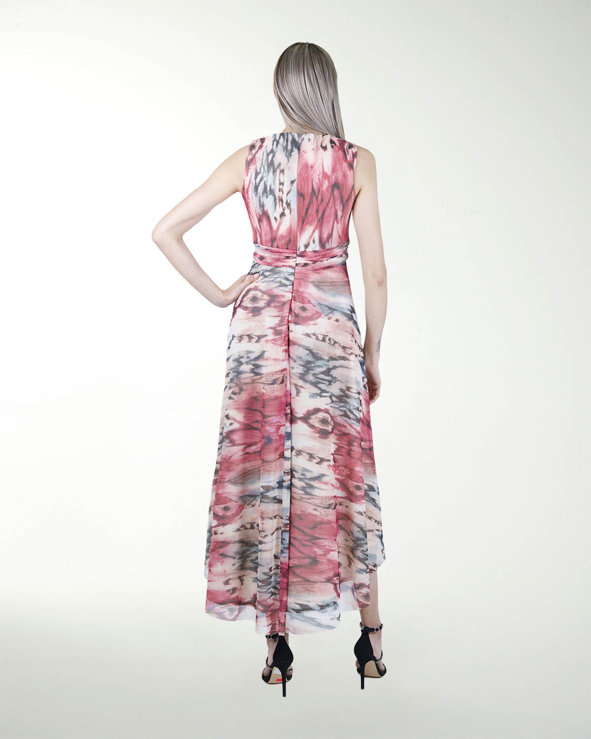 VESTIDO  DA CON FALDA ASIMETRICA