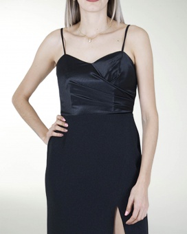 VESTIDO CL DRAPEADO EN TALLA